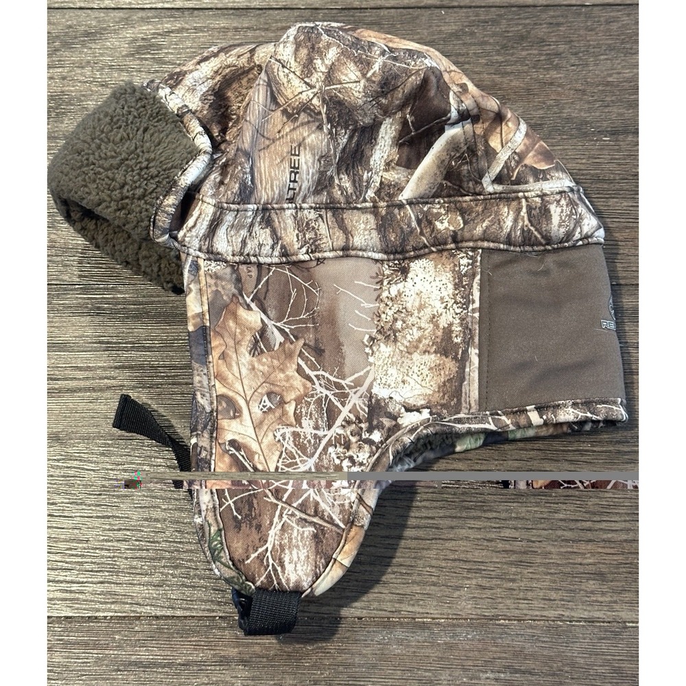 Realtree Trapper Hat Mens One Size Camo‎ Sherpa Lined Ear Flap Hunting Outdoor